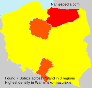 Surname Bobicz in Poland Surname Bobicz in Poland