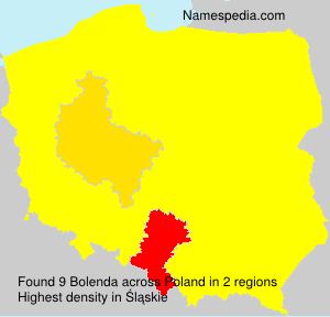Surname Bolenda in Poland
