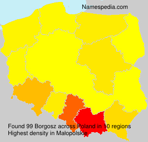 Surname Borgosz in Poland