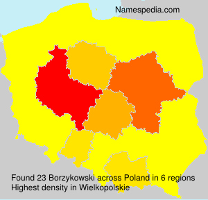 Surname Borzykowski in Poland