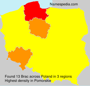 Surname Brac in Poland