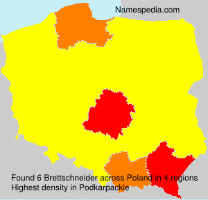 Surname Brettschneider in Poland
