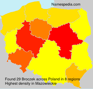 Surname Broczek in Poland