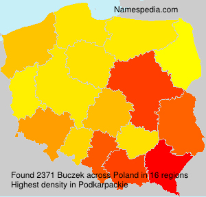 Surname Buczek in Poland