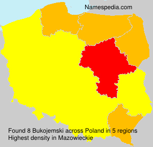 Surname Bukojemski in Poland