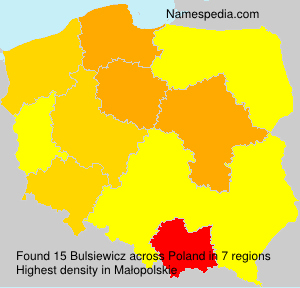 Surname Bulsiewicz in Poland