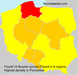 Surname Buszke in Poland Surname Buszke in Poland