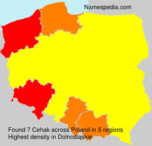 Surname Cehak in Poland