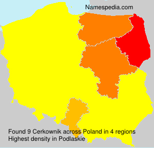 Surname Cerkownik in Poland