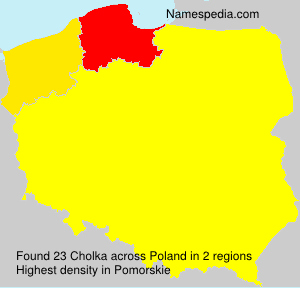 Surname Cholka in Poland