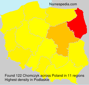 Surname Chomczyk in Poland