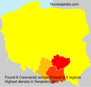 Surname Ciesniarski in Poland