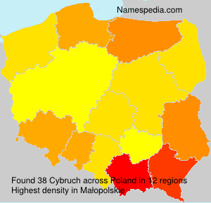 Surname Cybruch in Poland