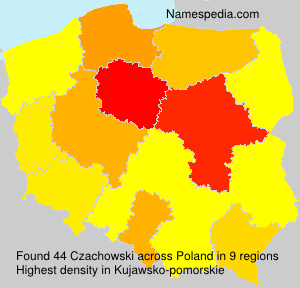 Surname Czachowski in Poland