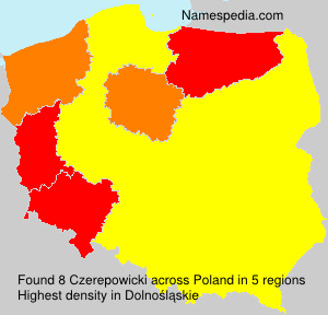 Surname Czerepowicki in Poland