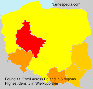 Surname Czmil in Poland