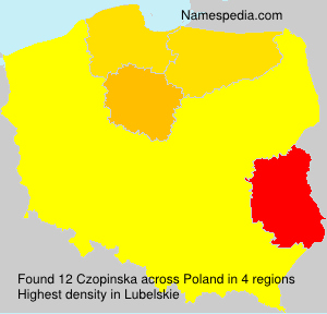 Surname Czopinska in Poland Surname Czopinska in Poland