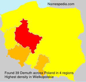 Surname Demuth in Poland