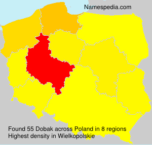 Surname Dobak in Poland