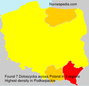 Surname Doloszycka in Poland