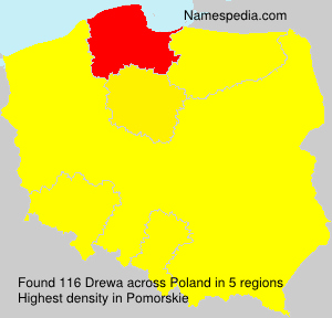 Surname Drewa in Poland