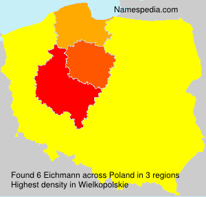 Surname Eichmann in Poland