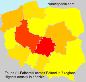 Surname Falborski in Poland