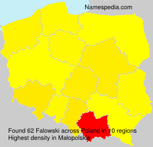 Surname Falowski in Poland