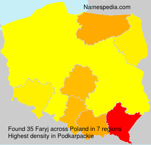 Surname Faryj in Poland