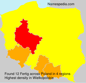 Surname Fertig in Poland