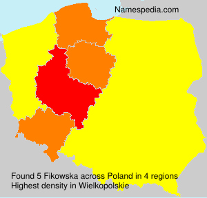 Surname Fikowska in Poland