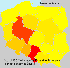 Surname Fiolka in Poland