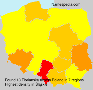 Surname Florianska in Poland Surname Florianska in Poland
