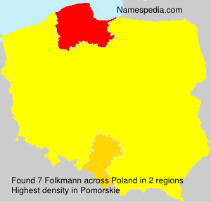 Surname Folkmann in Poland
