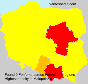 Surname Fonferko in Poland Surname Fonferko in Poland