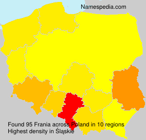 Surname Frania in Poland