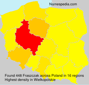 Surname Fraszczak in Poland