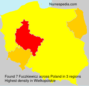 Surname Fuczkiewicz in Poland