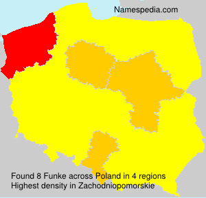 Surname Funke in Poland