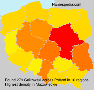 Surname Galkowski in Poland