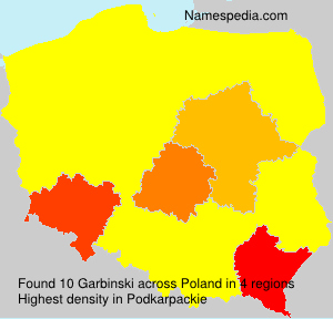 Surname Garbinski in Poland Surname Garbinski in Poland