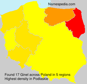Surname Ginel in Poland