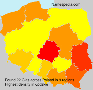 Surname Glas in Poland