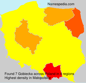Surname Gobiecka in Poland Surname Gobiecka in Poland