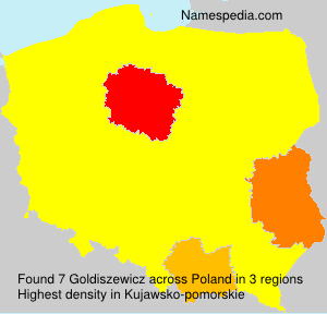 Surname Goldiszewicz in Poland
