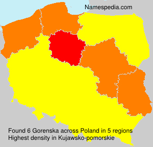 Surname Gorenska in Poland Surname Gorenska in Poland