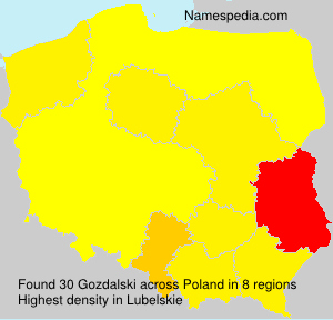 Surname Gozdalski in Poland