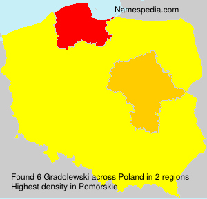 Surname Gradolewski in Poland