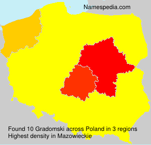 Surname Gradomski in Poland