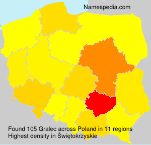 Surname Gralec in Poland
